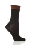 Ladies 1 Pair Jonathan Aston Tipped Rib Ankle Sock In 3 Colours