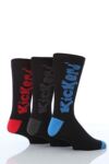 Mens 3 Pair Kickers Vertical Logo Socks