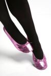Ladies 1 Pair Rollasole Wear It Pink Rollable Shoes to Keep in Your Handbag, Car or Office Desk