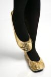 Ladies 1 Pair Rollasole Gold Digger Rollable Shoes to Keep in Your Handbag, Car or Office Desk