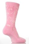 Ladies 1 Pair Elle Patterned Cotton Slipper Sock In 5 Colours