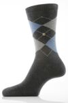 Mens 1 Pair Burlington Original Cotton Mix Argyle Sock In 14 Colours