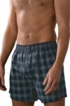 Mens 2 Pack Farah 100% Cotton Woven Checked Boxer Shorts