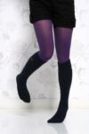 Ladies 1 Pair Elle Angora Cable Knit Knee High in 4 Colours