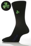 Mens 1 Pair SockShop Individual Embroidered Nation Sock SHAMROCK