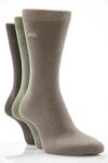 Mens 3 Pair Jeep Essential Plain Sock In 3 Colours