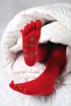 Ladies 1 Pair Elle Toe Socks With Pom Poms & Glitter Grip In 3 Colours
