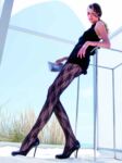 Ladies 1 Pair Trasparenze Trivia Lacy Hold Ups In 3 Colours