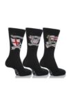 Mens 3 Pair England Tattoo Design Socks