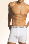 Mens 2 Pack Pringle 3 Button Knitted Cotton Fitted Boxer Shorts In 2 Colours