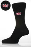 Ladies 1 Pair SockShop Individual Nations Black Embroidered Socks - 16 To Choose From