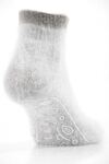 Ladies 1 Pair Elle Angora Luxury Slipper Sock In 4 Colours