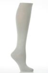 Ladies 1 Pair SockShop Plain Cotton Rich Knee High Socks