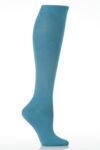 Ladies 1 Pair SockShop Plain Cotton Rich Knee High Socks