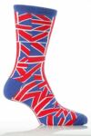 Mens 1 Pair SockShop Union Jack Design Cotton Rich Socks