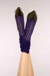 Ladies 1 Pair Jonathan Aston Bad Girl Wide Drop Stitch Knee High In 2 Colours