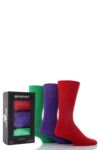 Mens 3 Pair Farah Fancy & Plain Socks Gift Set