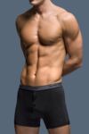 Mens 2 Pack FiveG Button Boxer Shorts made with Fairtrade Cotton In 2 Colours