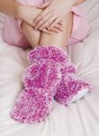 Ladies 1 Pair Aroma Home Fluffy Lilac Strawberry & Vanilla Fragranced Feet Warmers