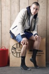 Mens 2 Pair Glenmuir Bamboo Sports Half Cushioned Socks With Arch Support In 2 Colours