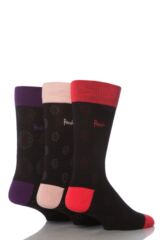 Mens 3 Pair Pringle Fife Circles Bamboo Leisure Socks In 3 Colours