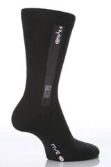 Mens 2 Pair FiveG Vertical Stripe Trouser Socks made with Fairtrade Cotton