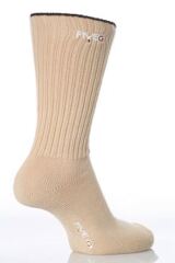 Mens 2 Pair FiveG Narrow Rib Gentle Grip Socks made with Fairtrade Cotton in 2 Colours