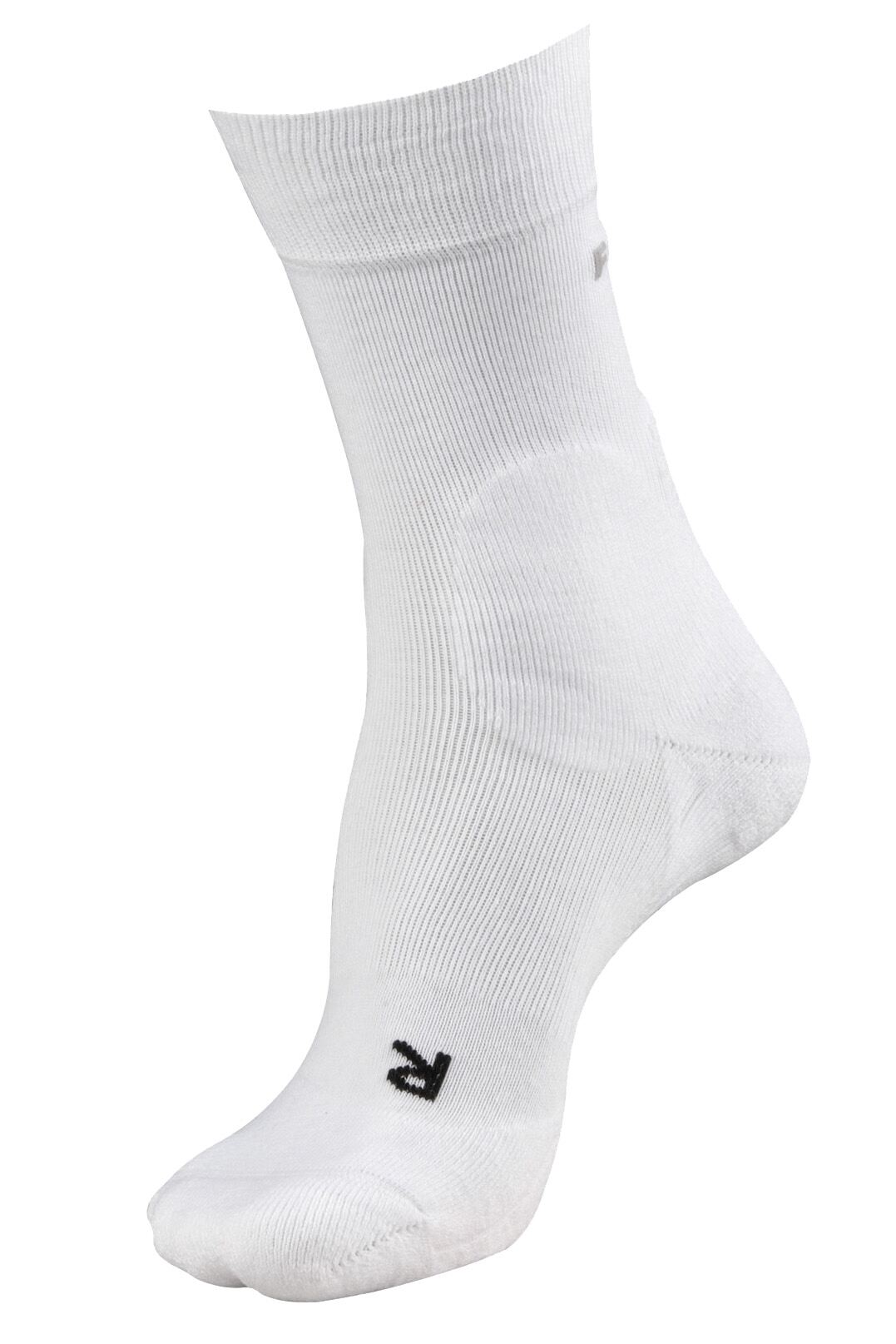 Mens 1 Pair Falke Medium Volume Ergonomic Cushioned Tennis Socks White 4445 Divalium