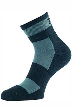 Mens 1 Pair 1000 Mile Wool Ultra Mountain Biking Socks In 2 Colours Red - Black  L