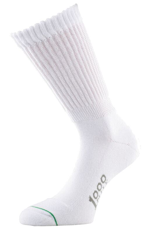 Ladies 1 Pair 1000 Mile Foothealth Tactel Diabetic Socks White LM