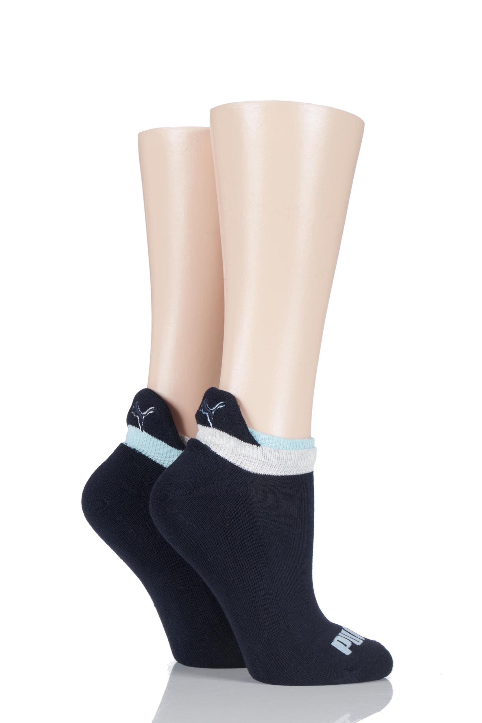 Ladies 2 Pair Puma Jet Cat Sneaker Running Socks eBay