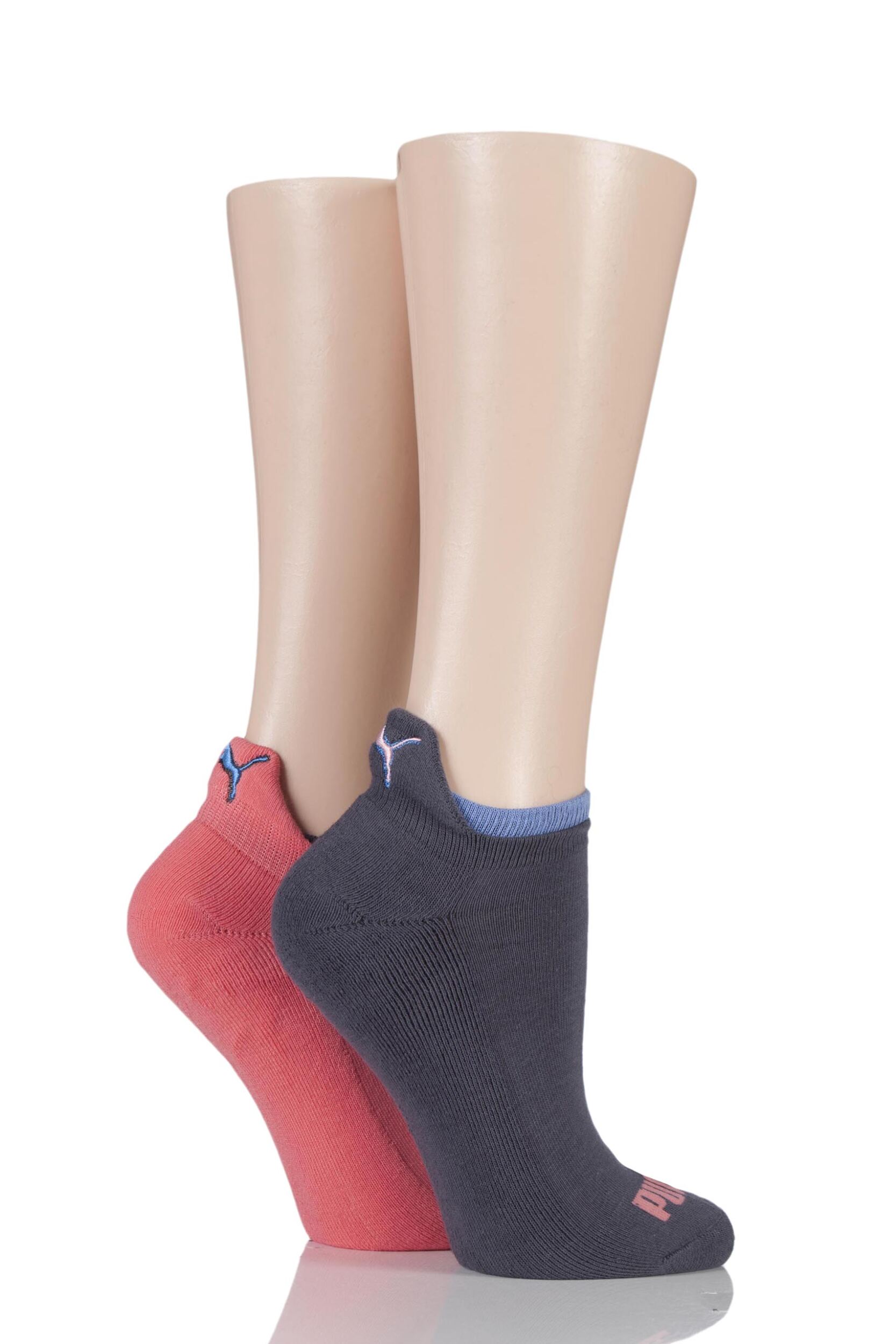 Ladies 2 Pair Puma Jet Cat Sneaker Running Socks eBay