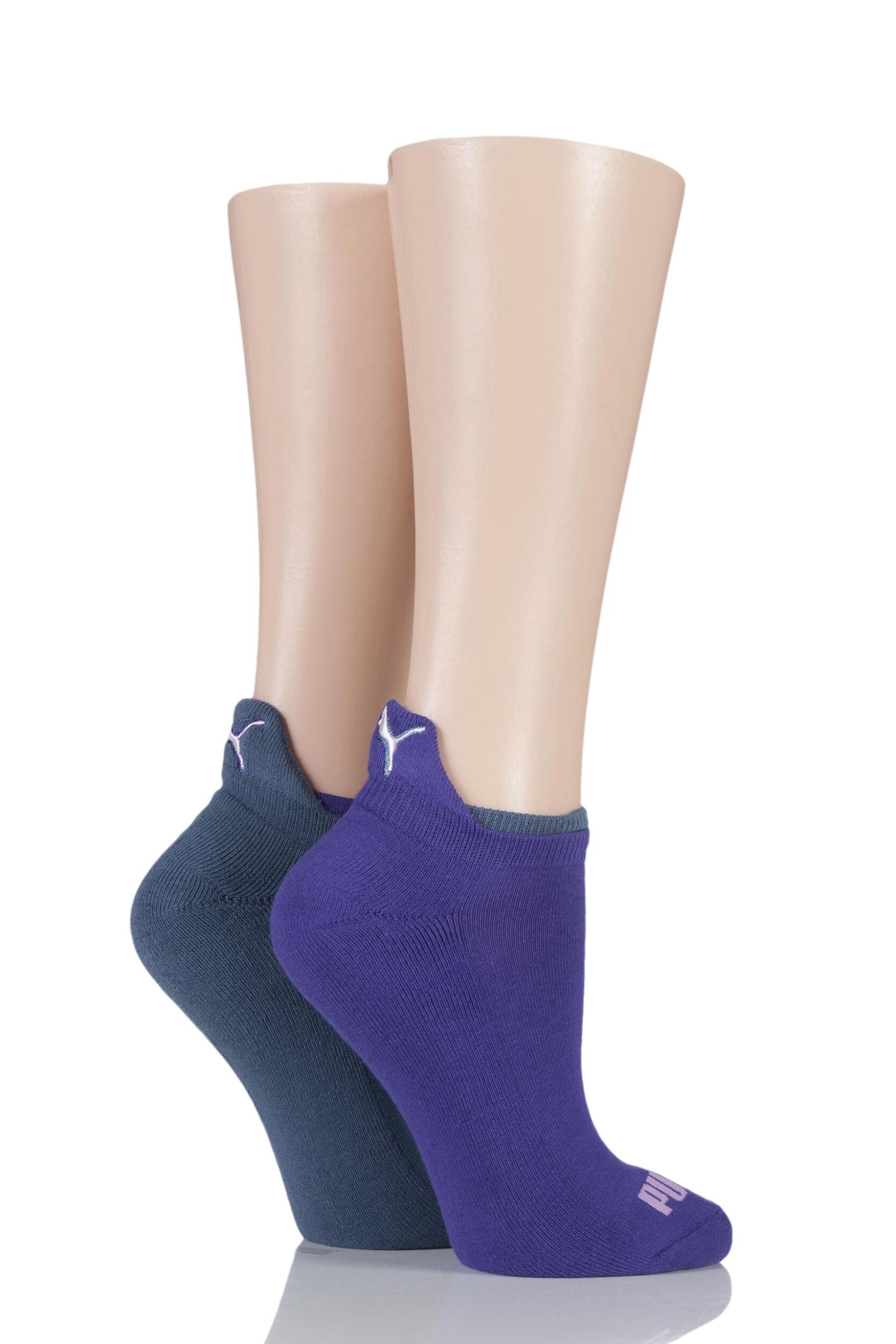 Ladies 2 Pair Puma Jet Cat Sneaker Running Socks eBay