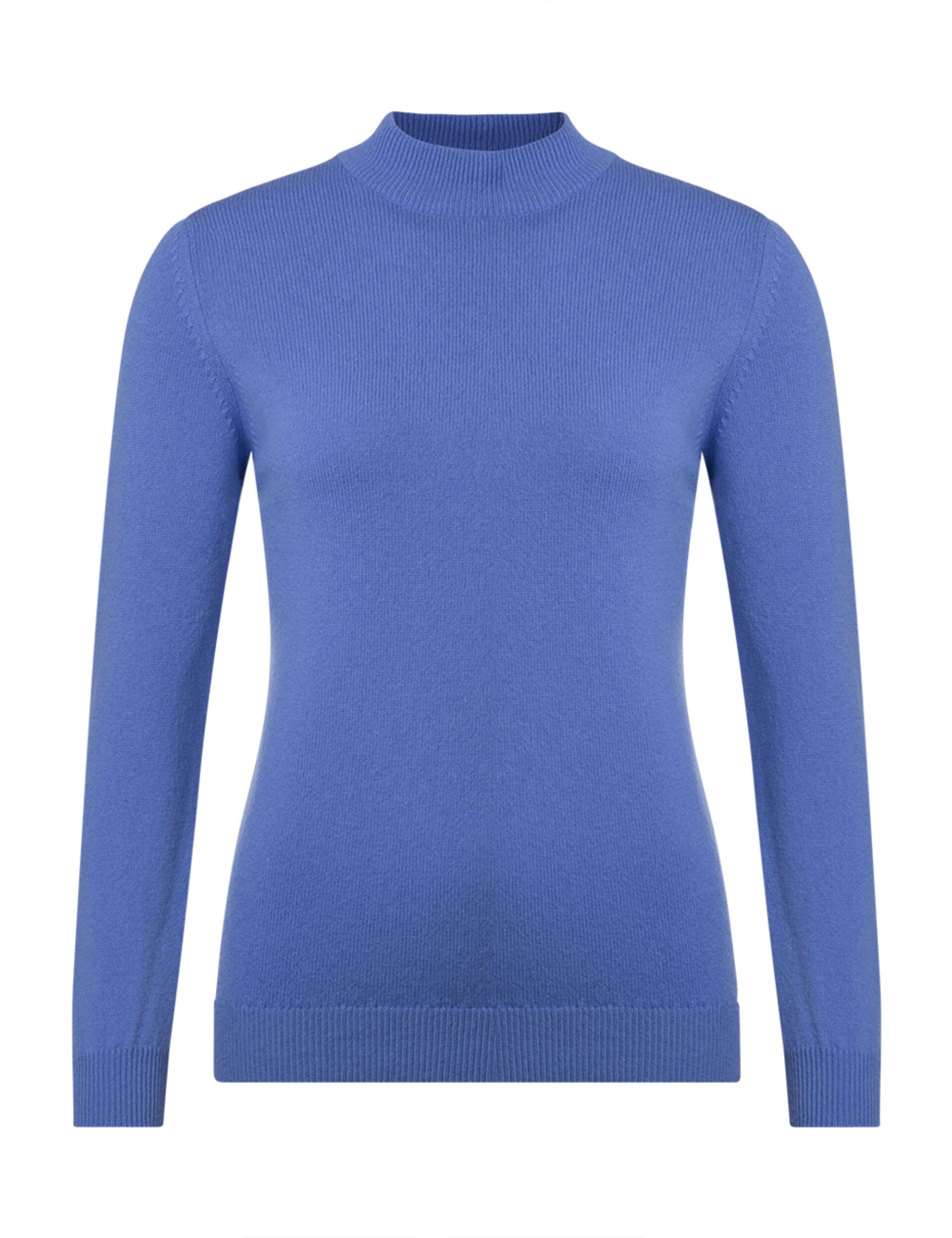 Ladies Great & British Knitwear 100% Lambswool Mock Turtle Neck Jumper