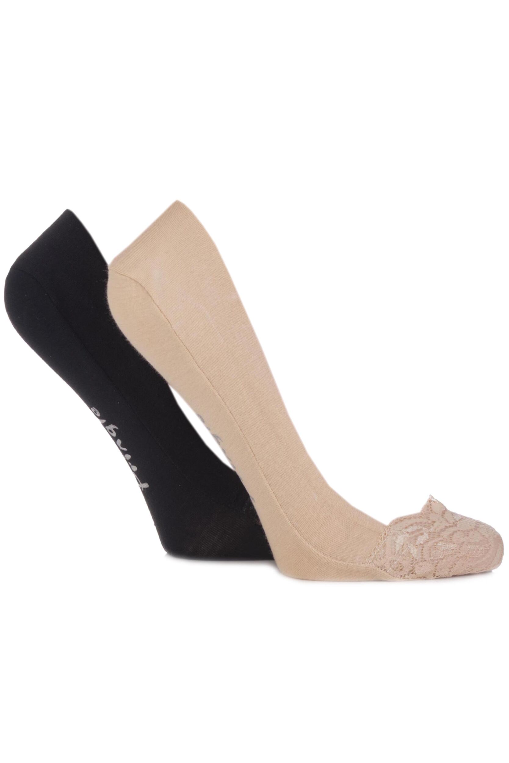 Ladies 2 Pair Pringle Melissa Laser Cut Shoe Liners with Lace Toe eBay