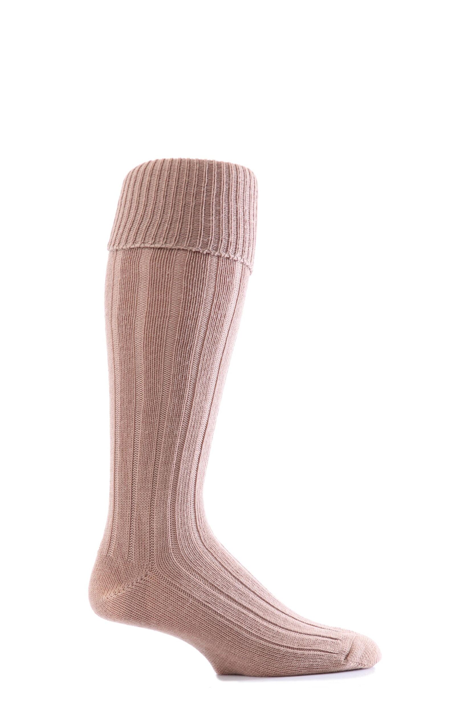 Mens 1 Pair Glenmuir Birkdale Golf Wool Knee High Socks with Turn Over