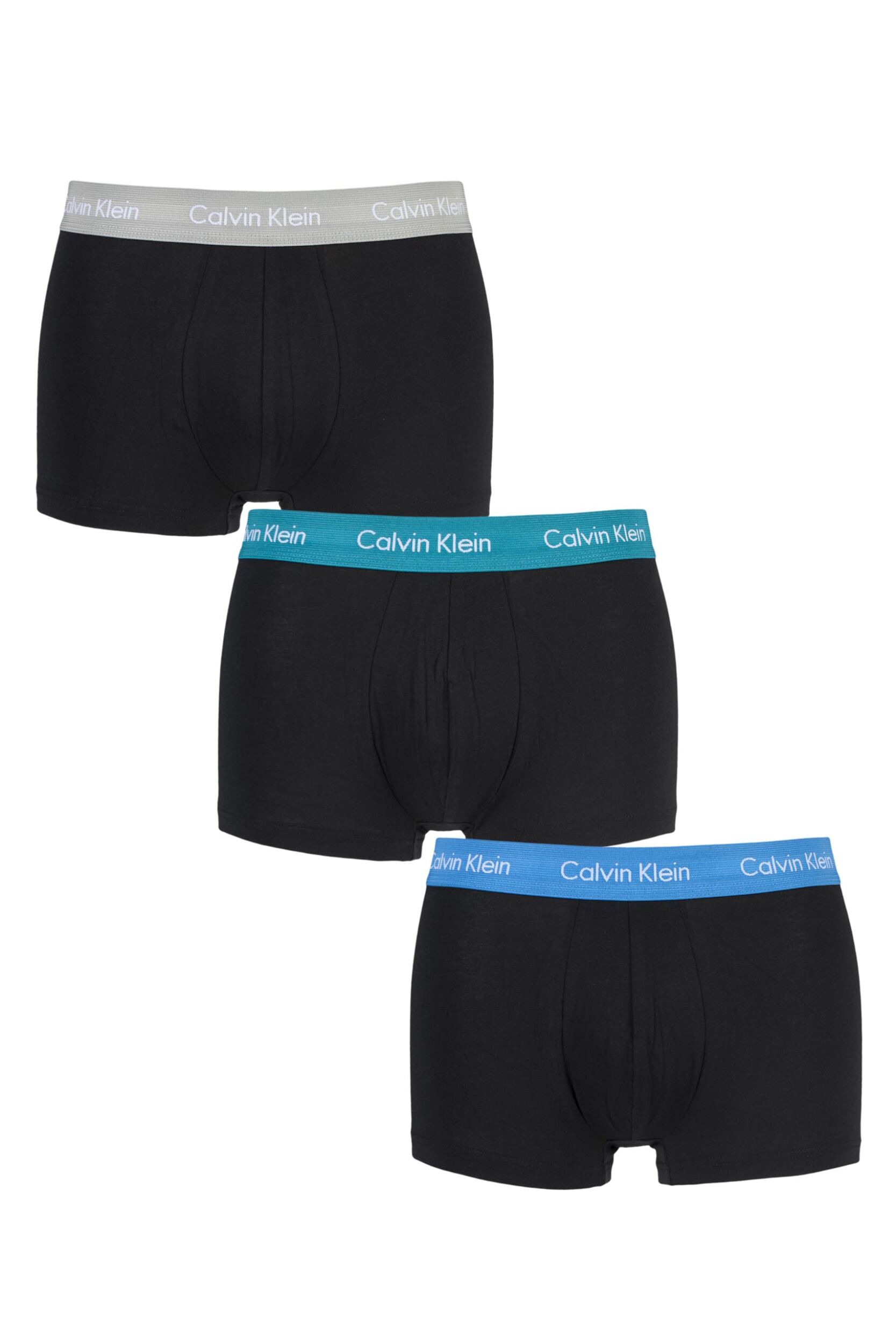 Mens 3 Pair Calvin Klein Low Rise Trunks | eBay