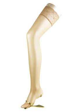 Ladies 1 Pair Falke Seidenglatt 15 Denier Shining Transparent Stockings 33% OFF Powder Medium