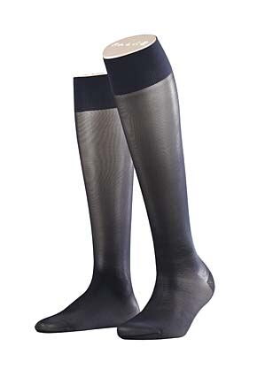 Ladies 1 Pair Falke Support 40 Semi Opaque Knee Highs In 4 Colours Black II