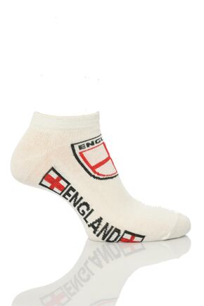 Mens 3 Pairs of England World Cup Trainer Liners - Show your support this summer - Afbeelding 1 van 1