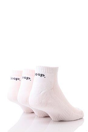 Mens 3 Pair Jeep Terrain Trainer Socks In 2 Colours