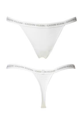 Ladies 2 Pair Calvin Klein 365 Cotton Stretch Thongs 33% OFF