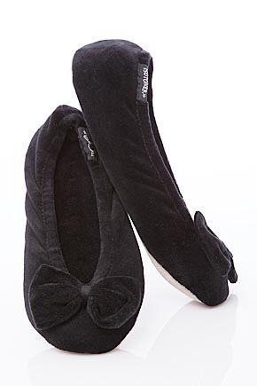NIB Capezio Hanami Leather Split-Sole Ballet Slipper Black-