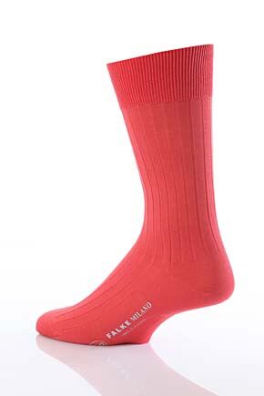 Mens 1 Pair Falke Milano Rib 100% Fil d'Ecosse Cotton Socks 33% OFF Forest Night 8.5-9.5