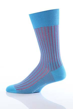 Mens 1 Pair Falke Shadow 100% Fil d'Ecosse Cotton Ribbed Socks 33% OFF Black 43-44