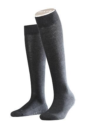 Ladies 1 Pair Falke Sensitive Berlin Merino Wool Mix Anatomically Shaped Left And Right Gentle Grip Knee High Sock