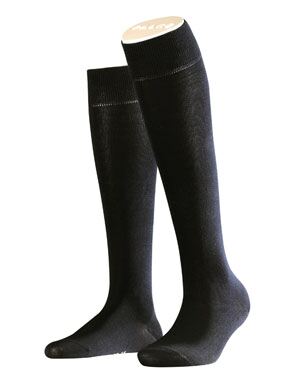 Ladies 1 Pair Falke Support Light Cotton Mix Knee Highs 33% OFF Brown