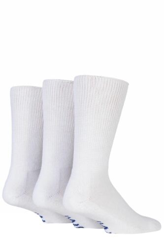 Mens 3 Pair IOMI FootNurse Gentle Grip Cushioned Foot Diabetic Socks