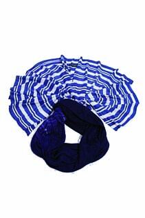 Mens Fraas Knit Scarf with Stripe Patterned Ends In 3 Colours Dark Olive