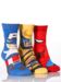 Boys 3 Pair Marvel Heroes Socks - Captain America, Spiderman & Wolverine